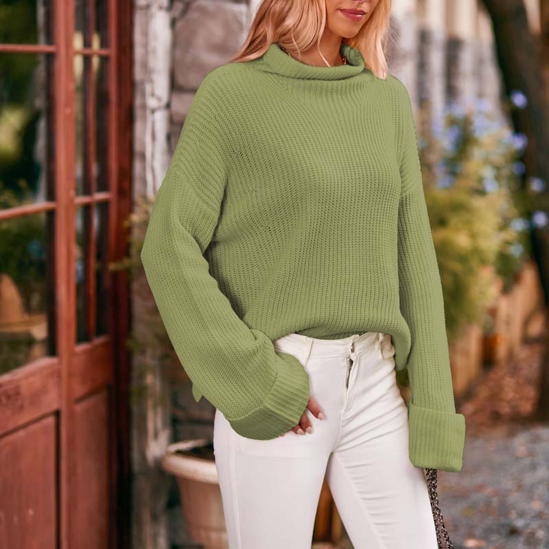 WW | Schlichter Pullover Aus Einfarbigem Strick