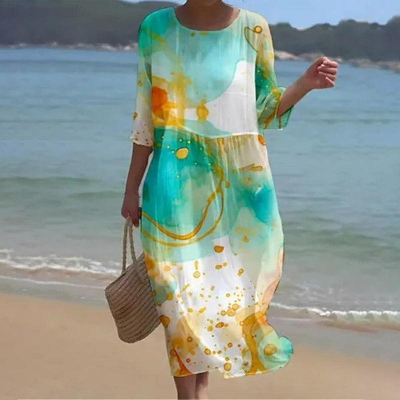WW | Elegant Tummy-Control Floral Dress