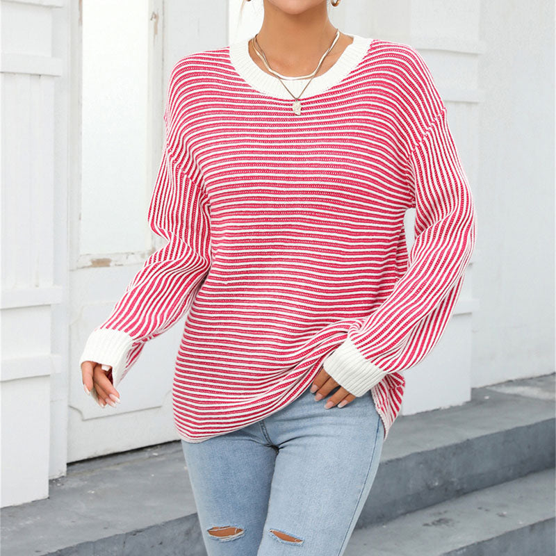 WW | Gestreifter Strickpullover für Einen Modernen Look