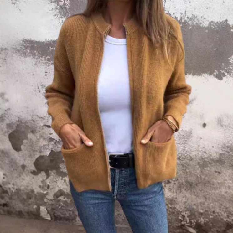 WW | Superweiche, Warme Strickjacke Mit Reißverschluss