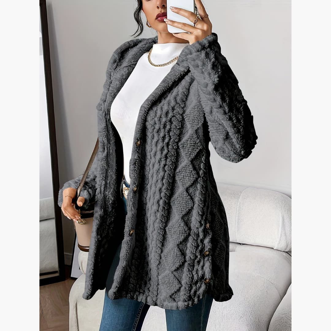 WW | Cozy Hoodie with Teddy Pullover for Women