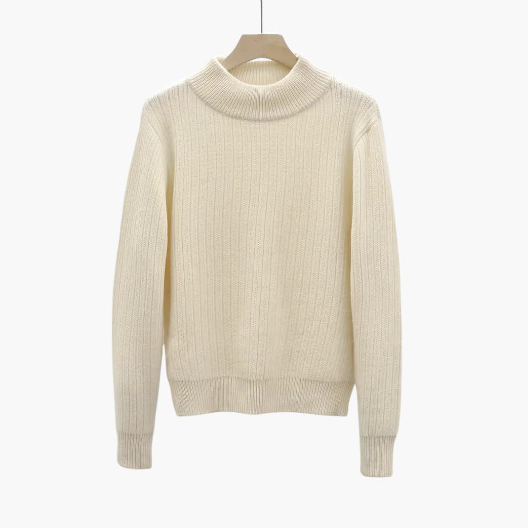 WW | Gemütlicher Pullover mit Mokkahals für Damen