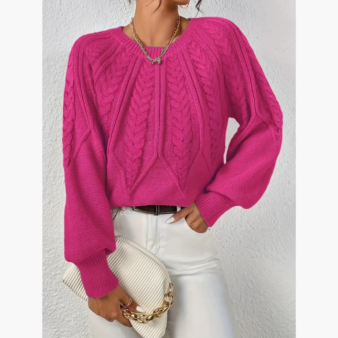 WW | Women's Classic Cable Knit Sweater
