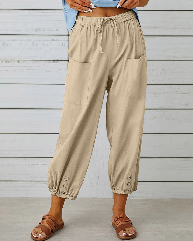 WW | Loose-Fit High-Waist Trousers