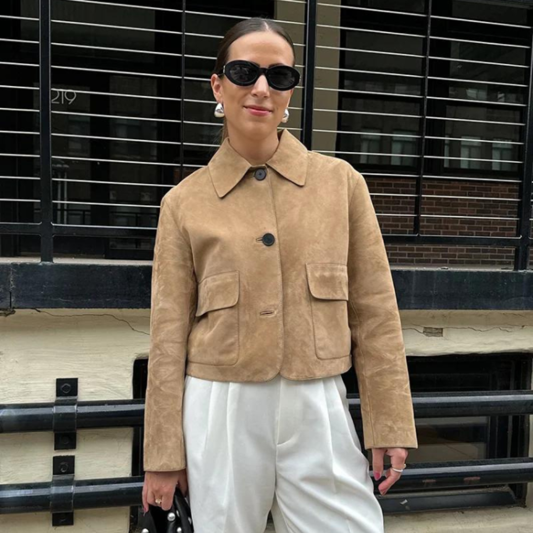 WW | Beige Leather Jacket