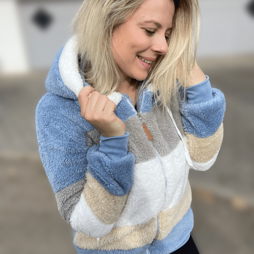 WW | Multi-coloured Fleece Jacket for Women