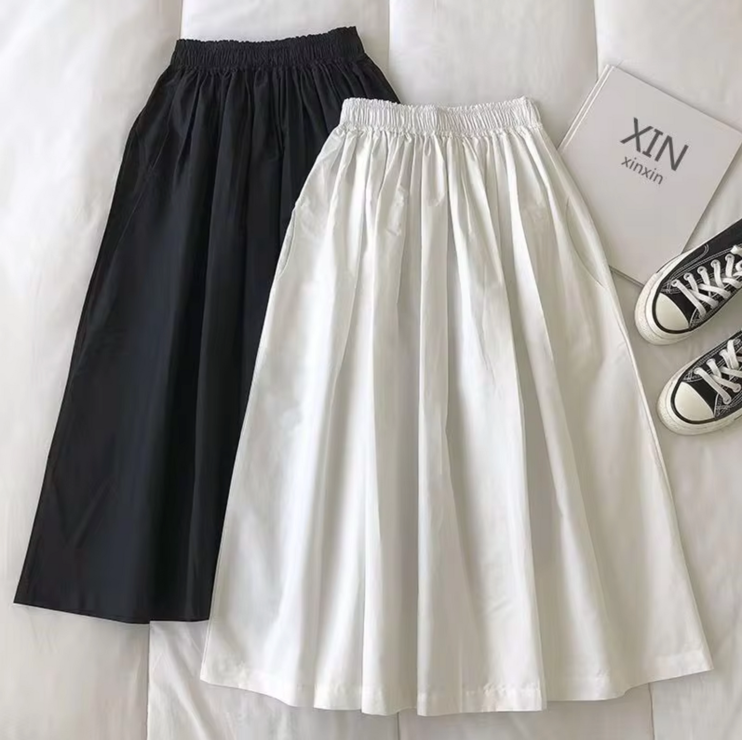 WW | Loose high-waisted skirt