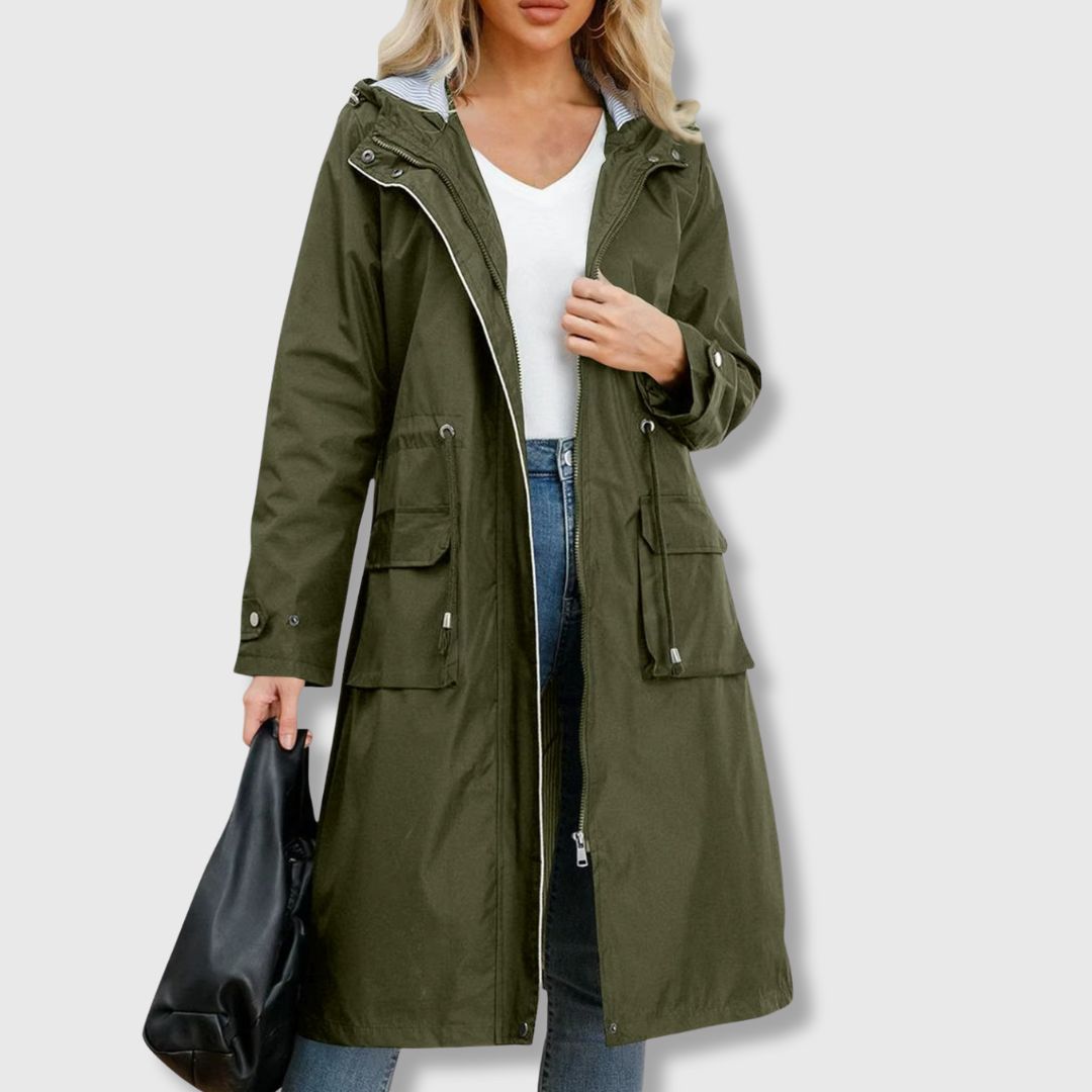 WW | Lange Alltagsjacke mit Kapuze