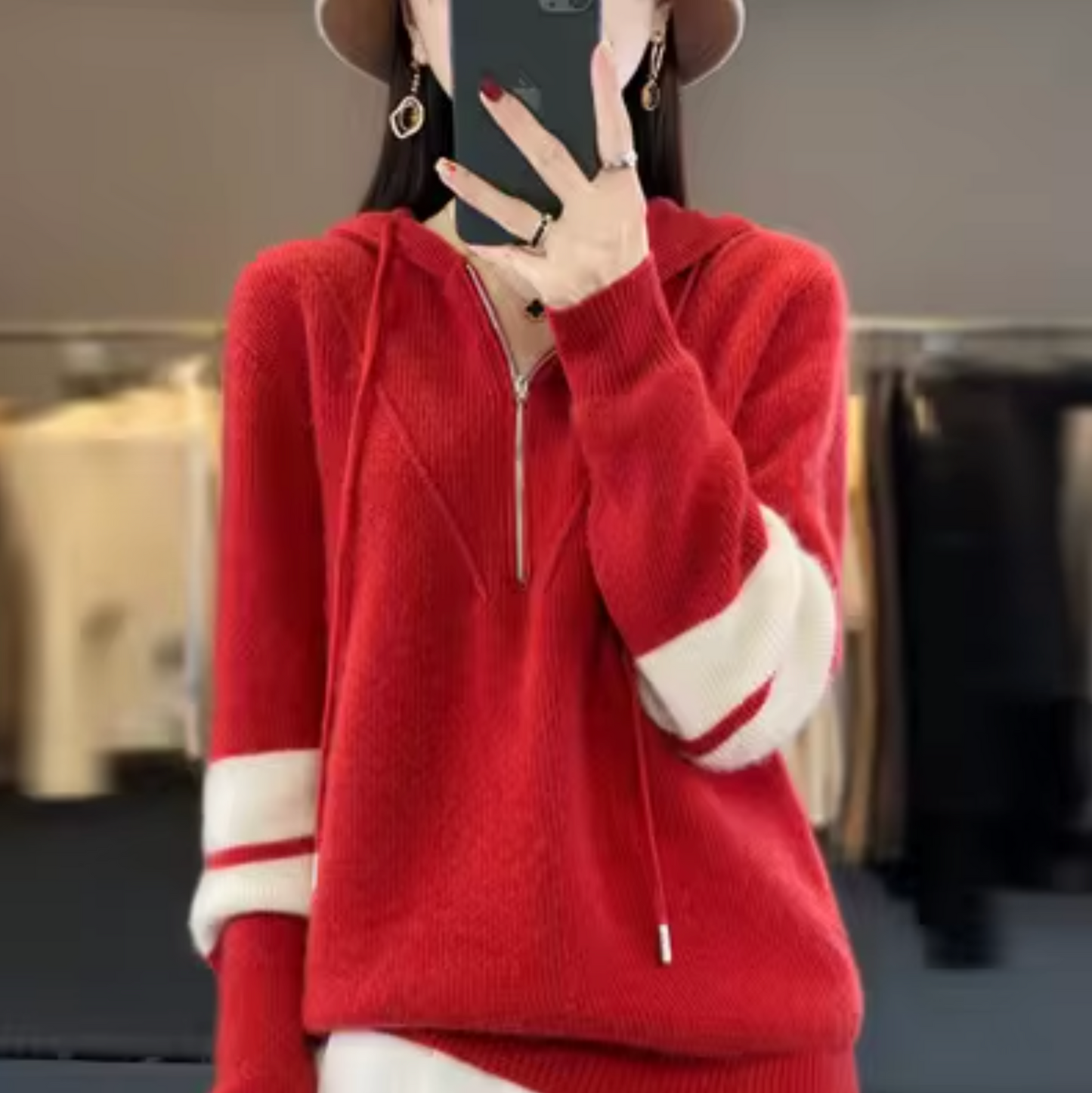 Sweater made of cashmere wool
