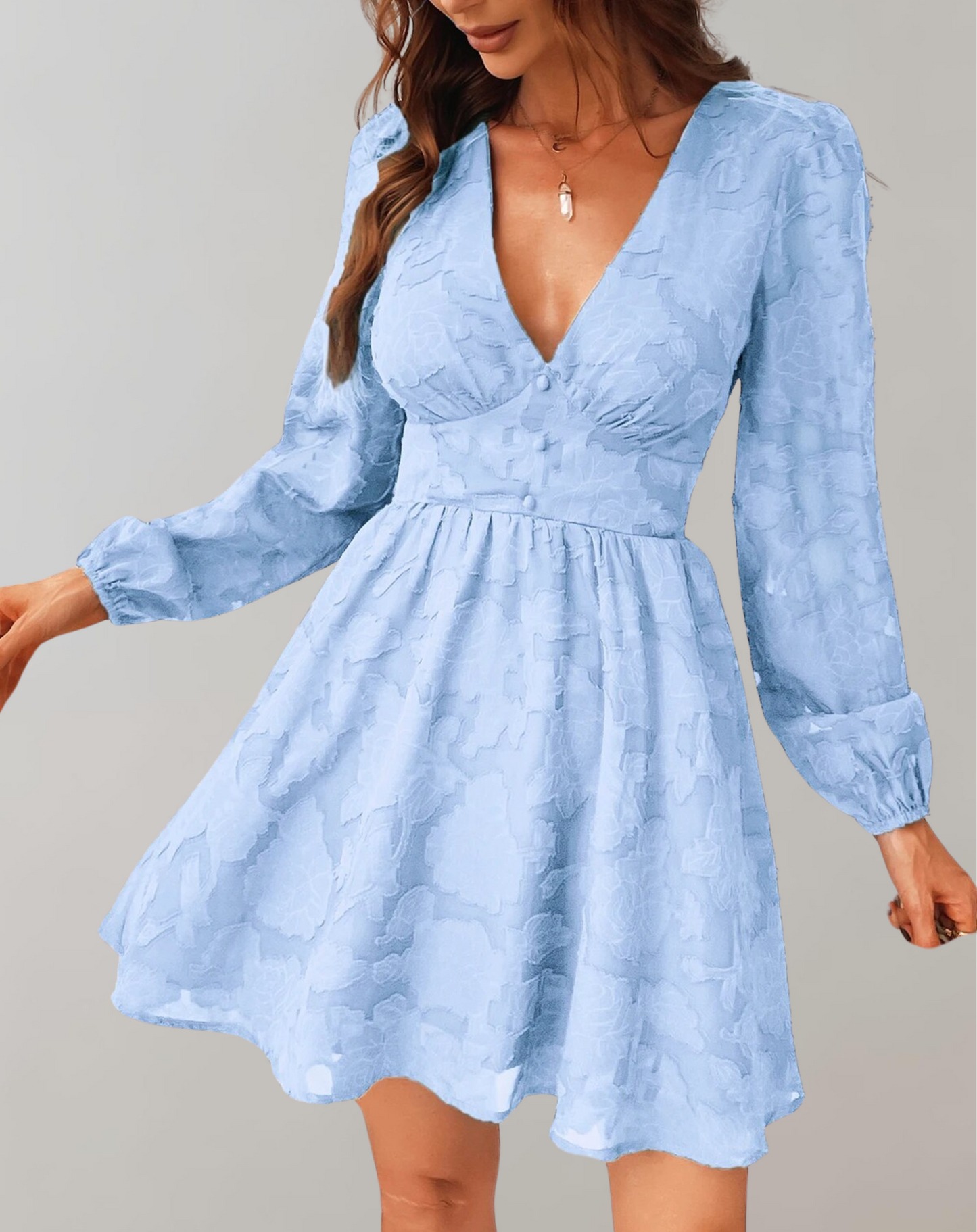 WW | V-ausschnitt Minikleid