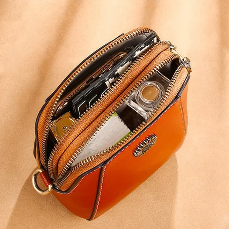 WW | Elegant Leather Shoulder Bag