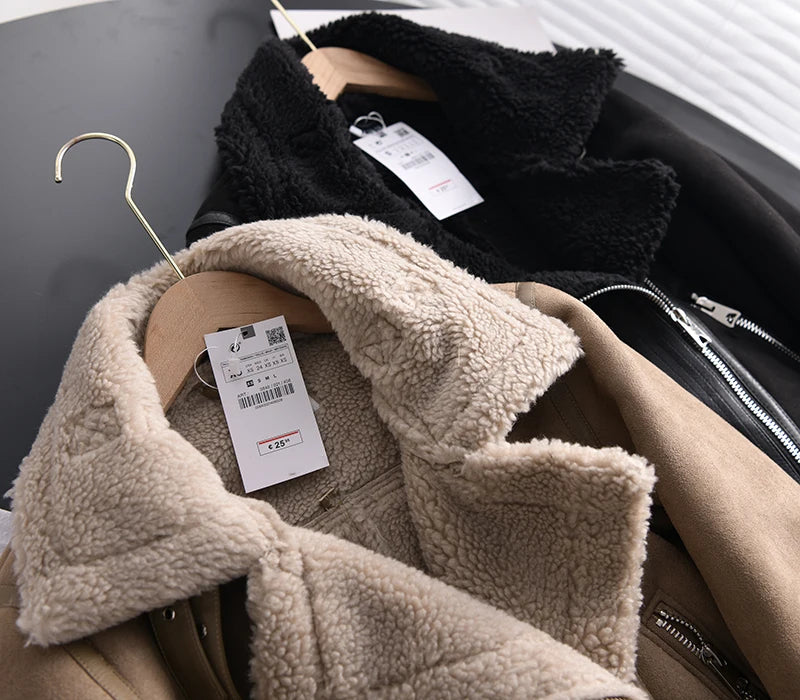 WW | Suede Winter Jacket Warm & Stylish