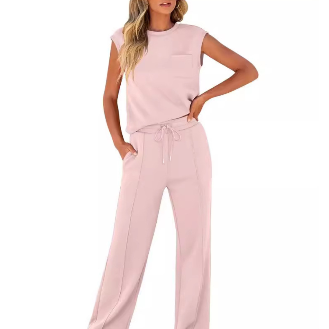 Elivara™ | Casual Chic Two-Piece Set