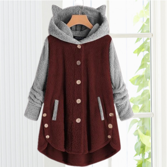 WW | Kapuzenjacke mit Katzenohren Design