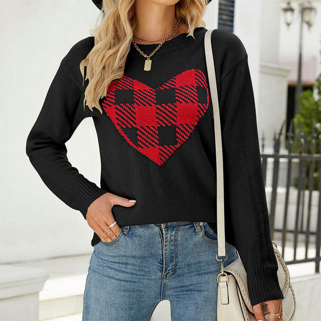 WW | Herz Strickpullover