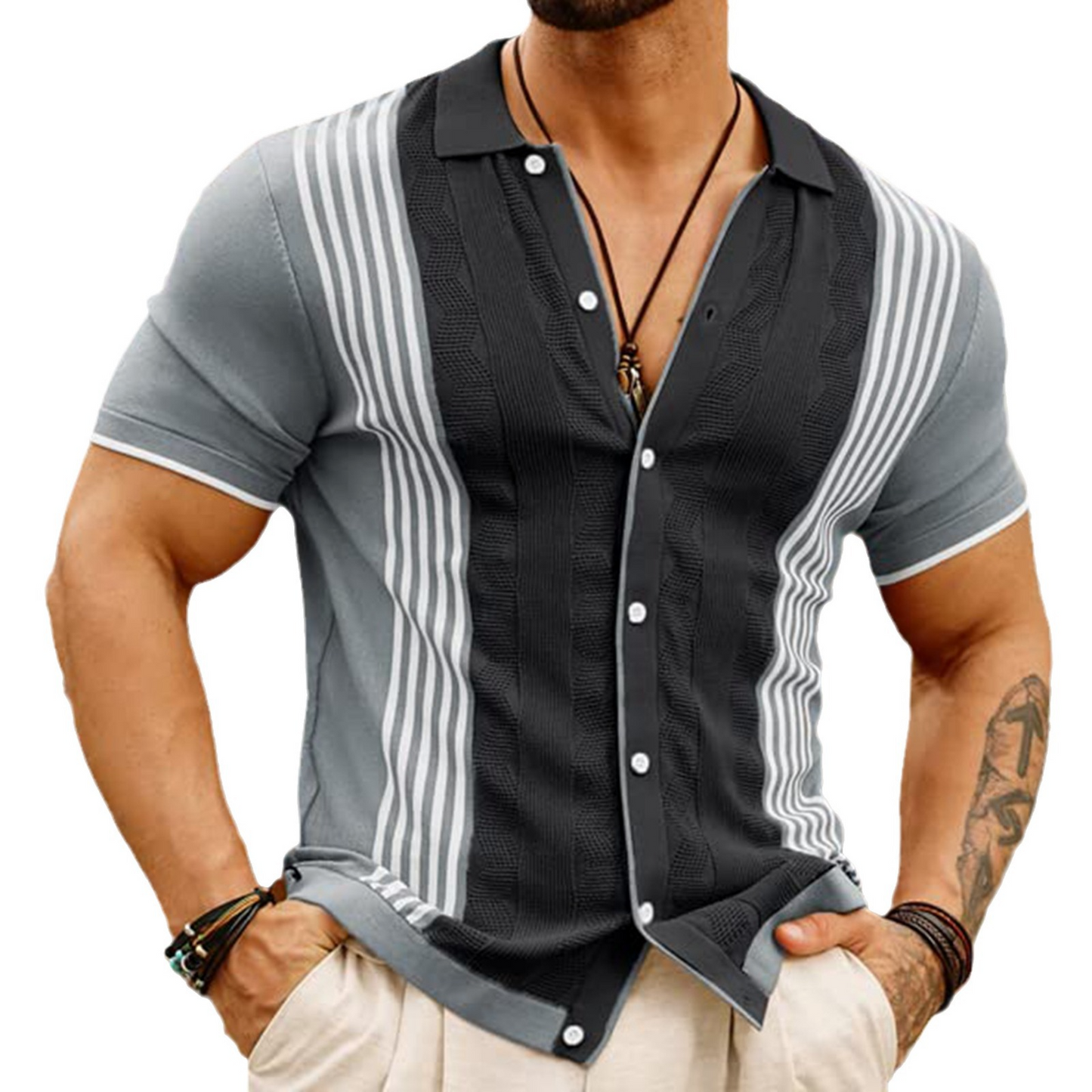 Elegant Men's Cotton Polo Shirt