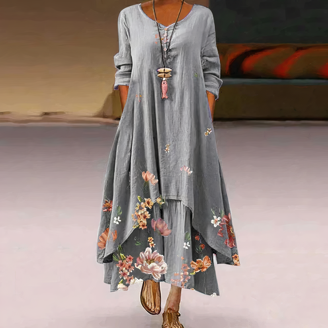 WW | Elegantes Mode Baumwollkleid