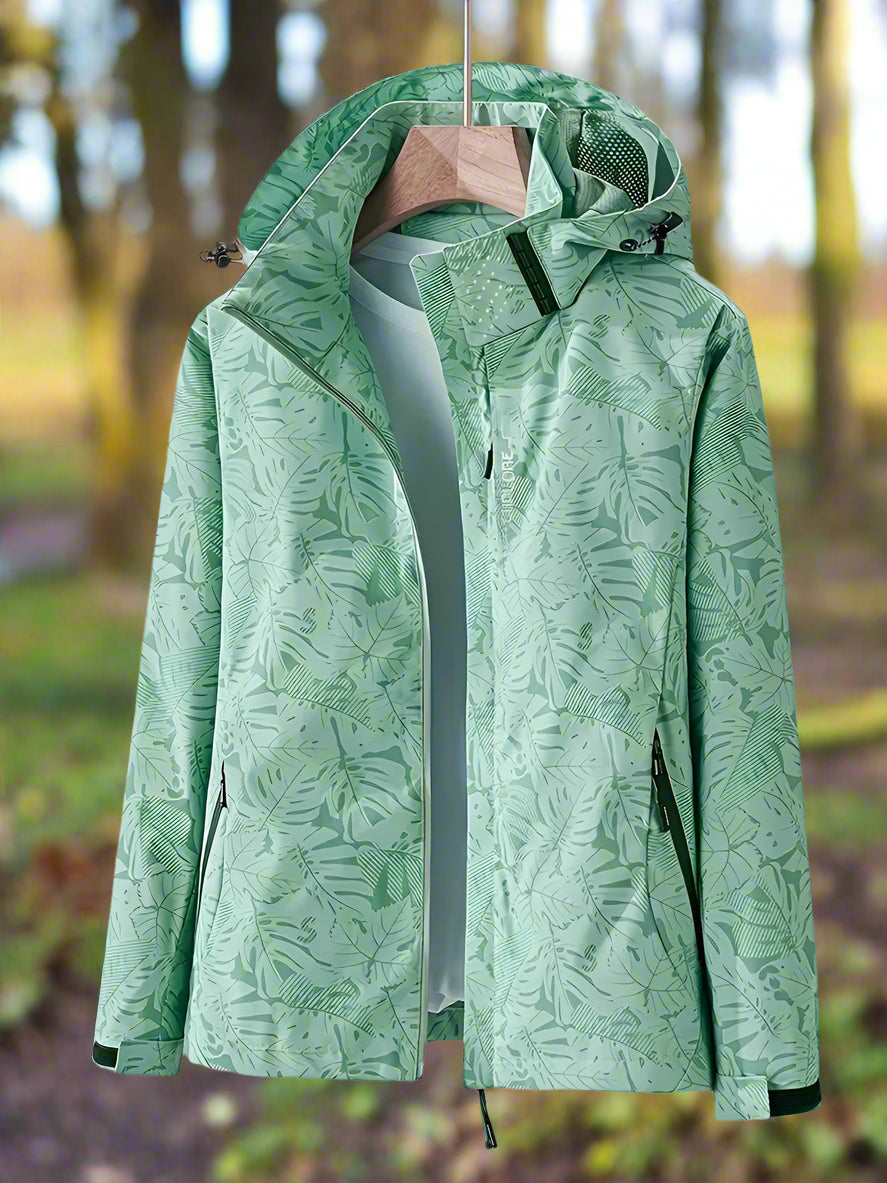 WW | Waterproof Rain Jacket with Hood and Zipper Pockets