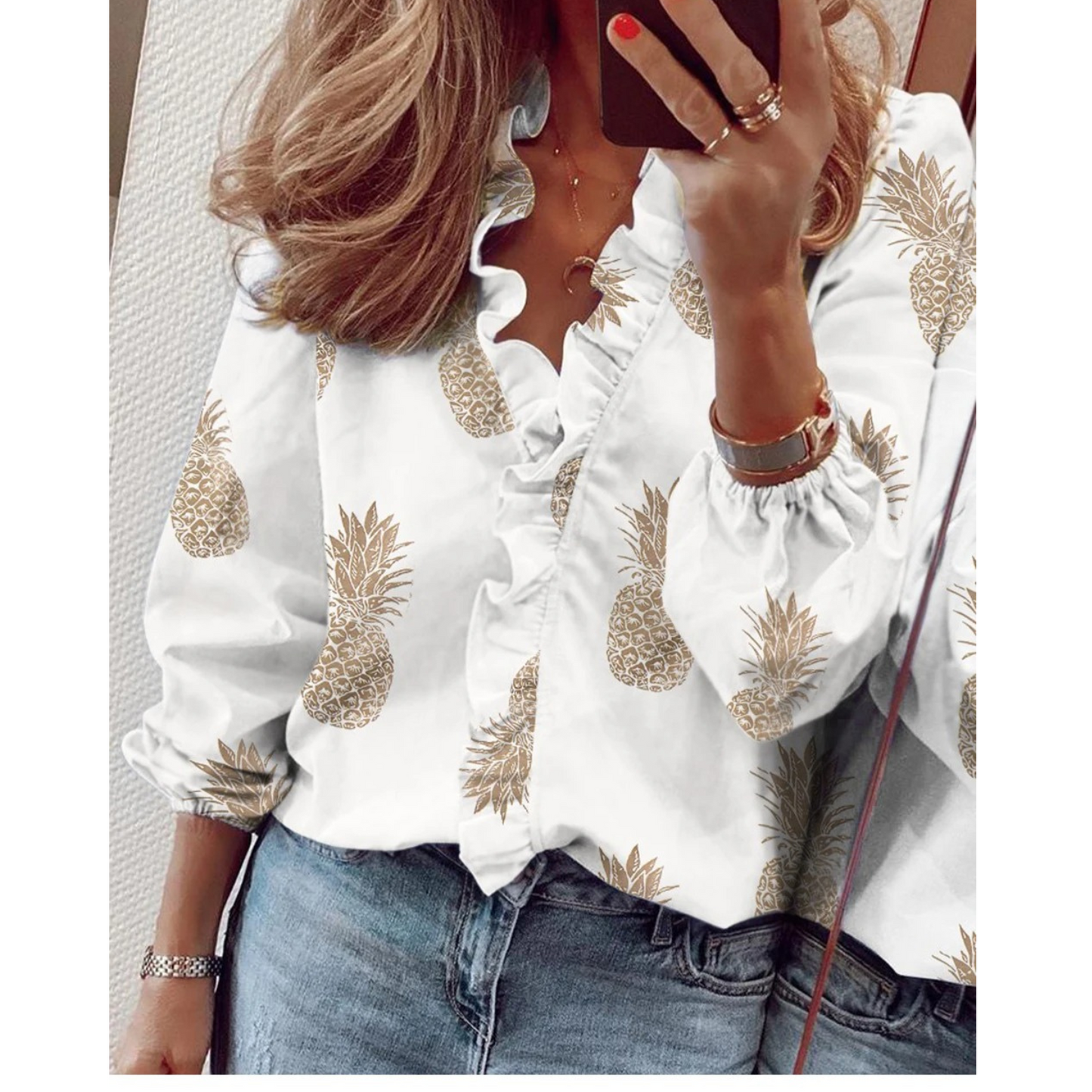 WW | Floral Chiffon Blouse