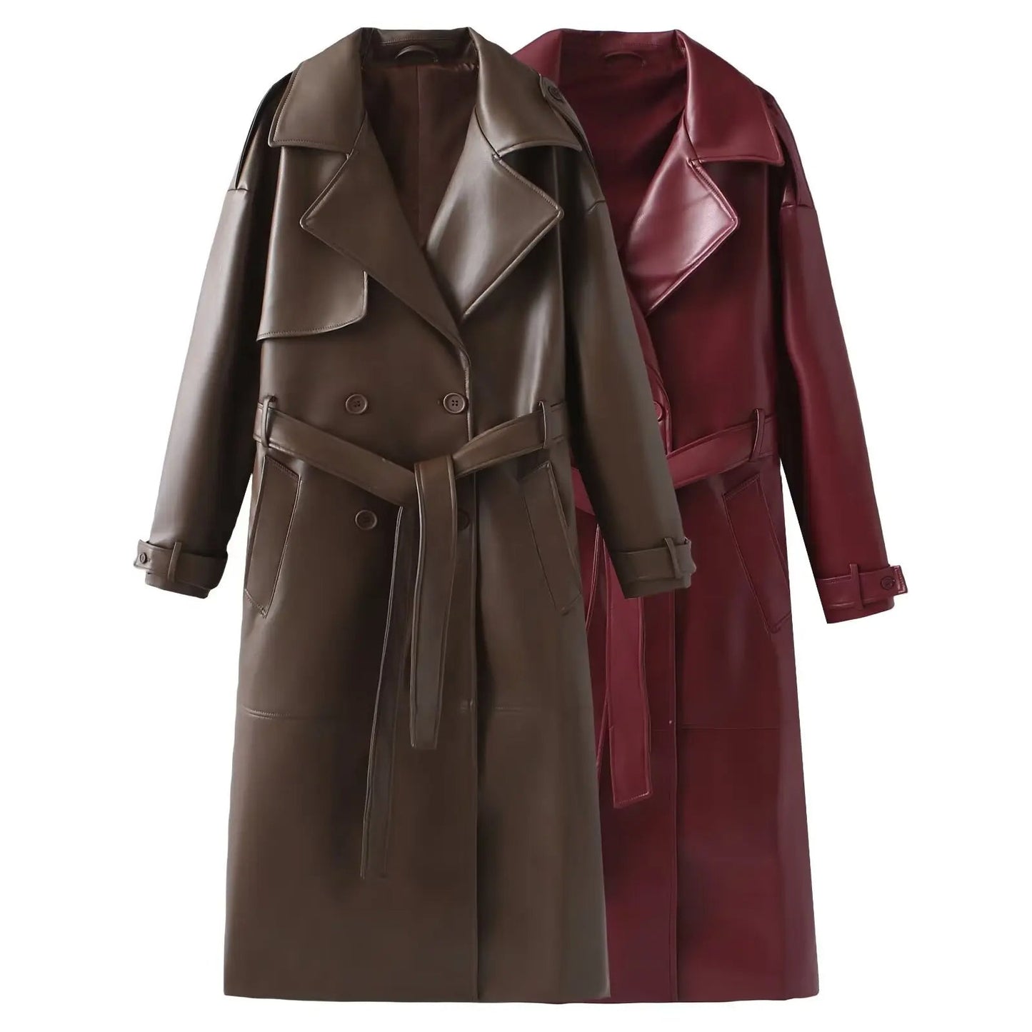 WW | Made from burgundy faux leather