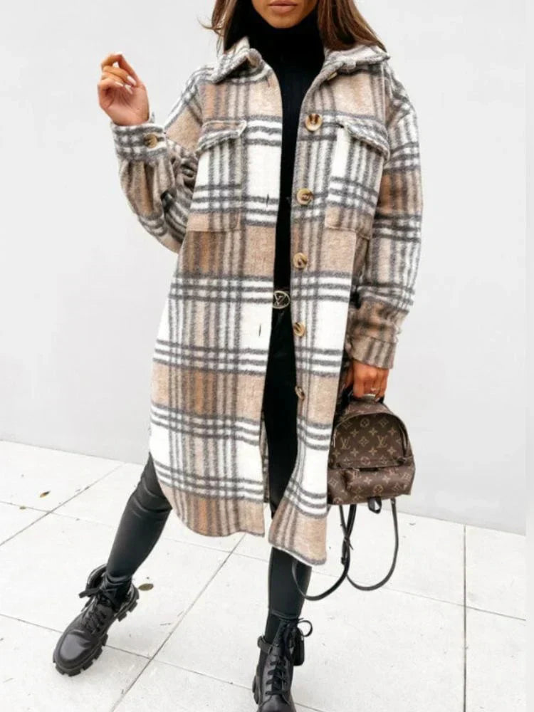 WW | langes kariertes Jacket