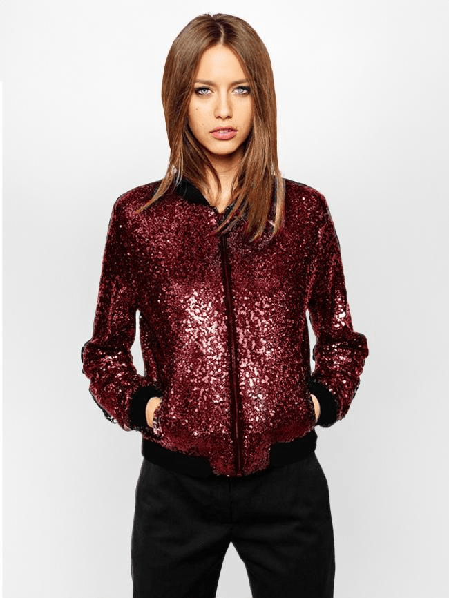 WW | Bomber jacket - Shimmering statement piece - Party and evening wear