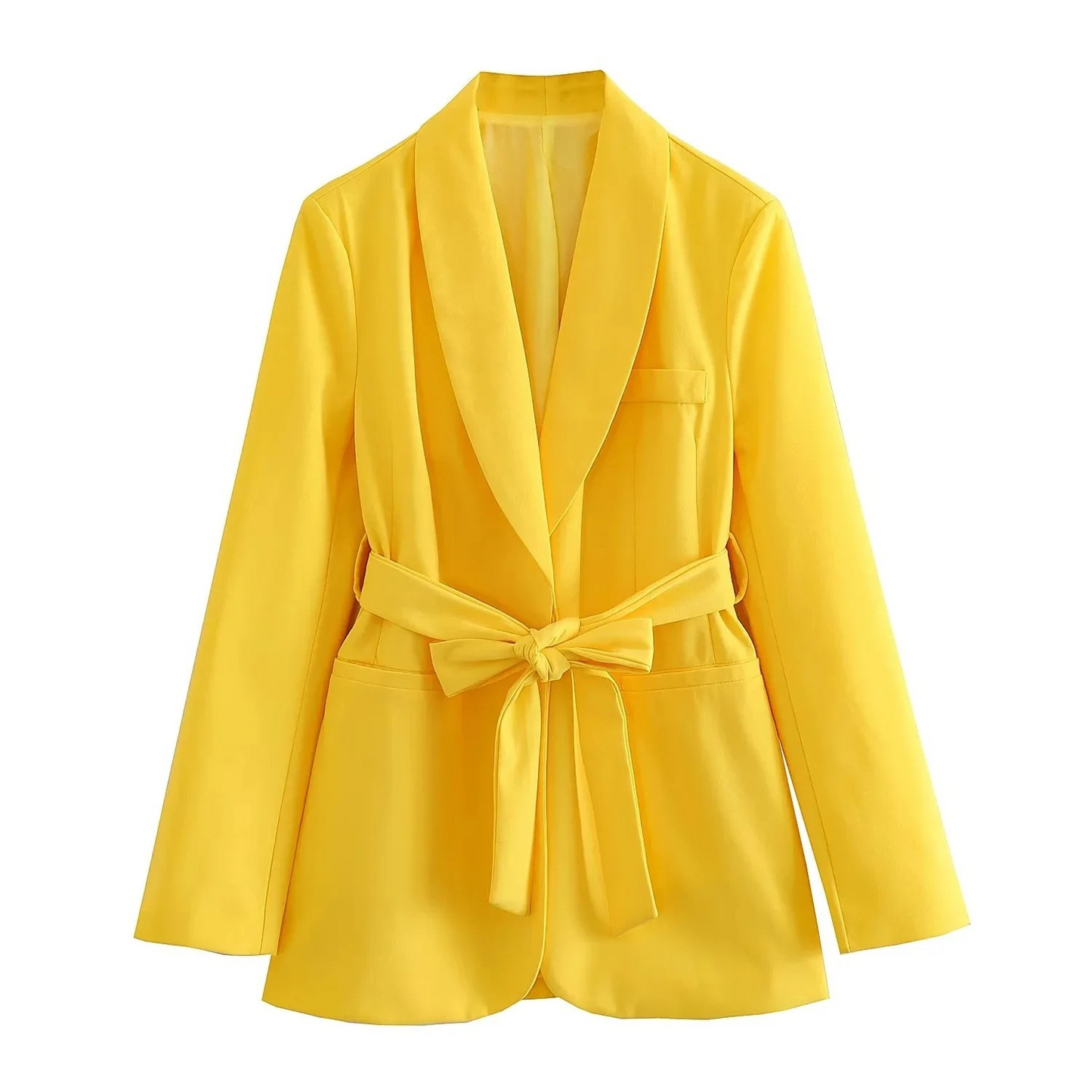 WW | Mehrfarben Hausanzug Stil Blazer und Hose Satz