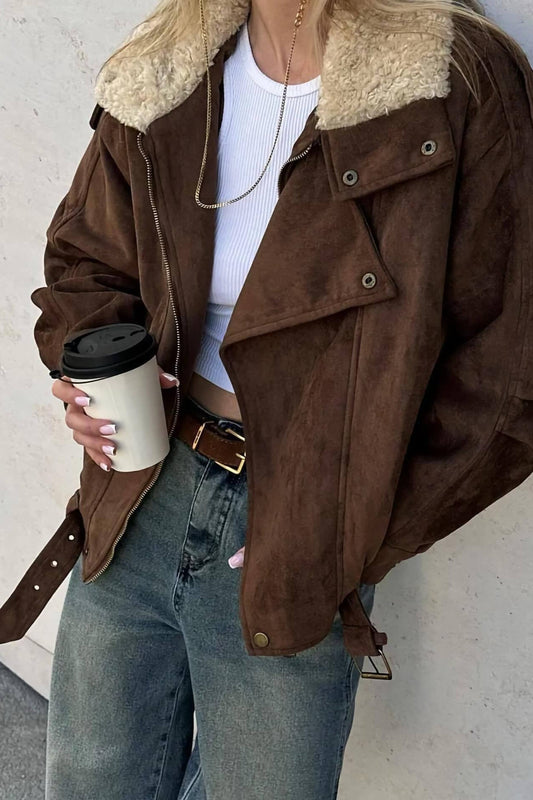 WW | Braune Übergröße Jacke
