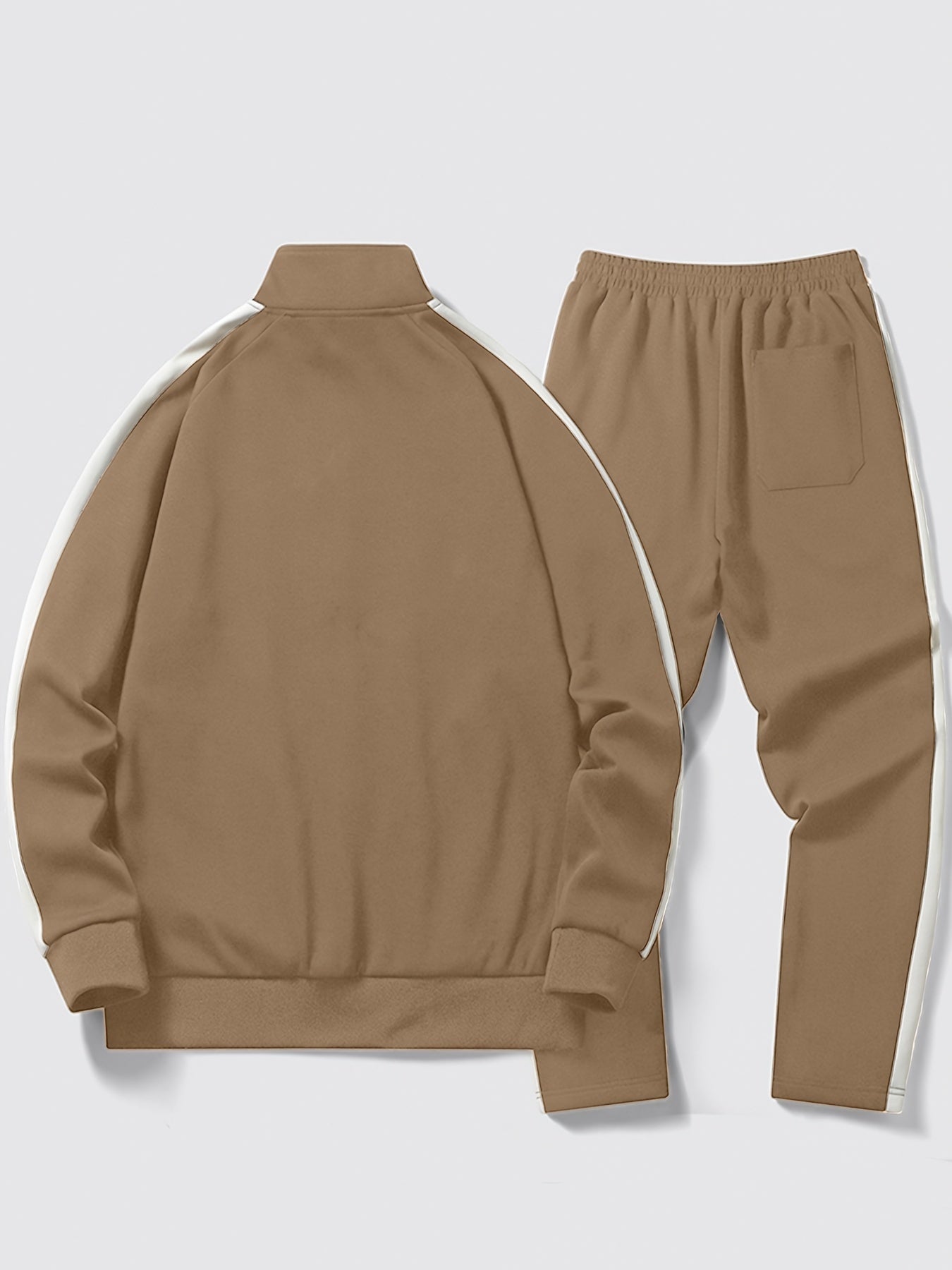 WW | Men's Tracksuit - Sporty Jogging Suit with Contrast Stripes