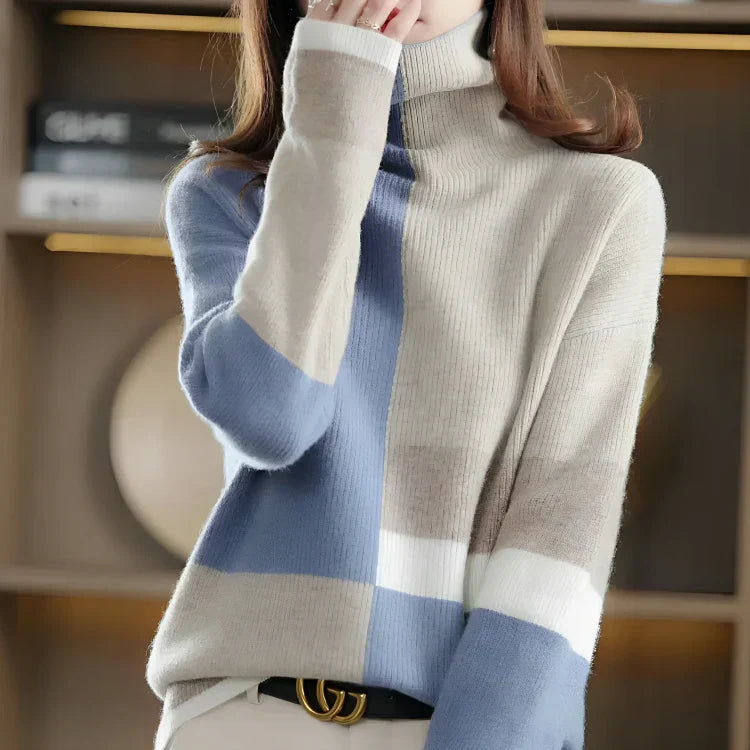WW | Kuschelpullover mit Farbakzenten für den Winter