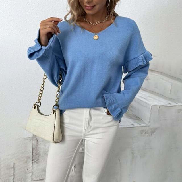 WW | Lässiger und Bequemer Strickpullover für Damen