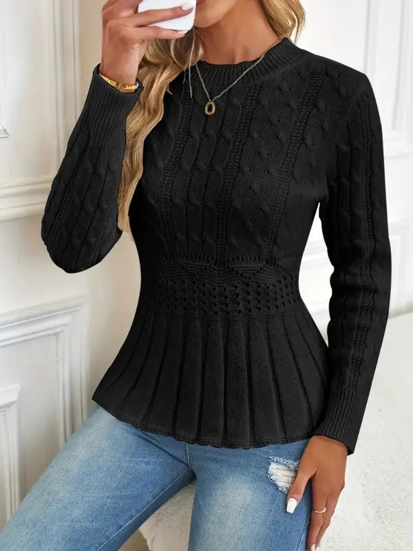 WW | Cozy Chic Crewneck Chunky Knit Sweater