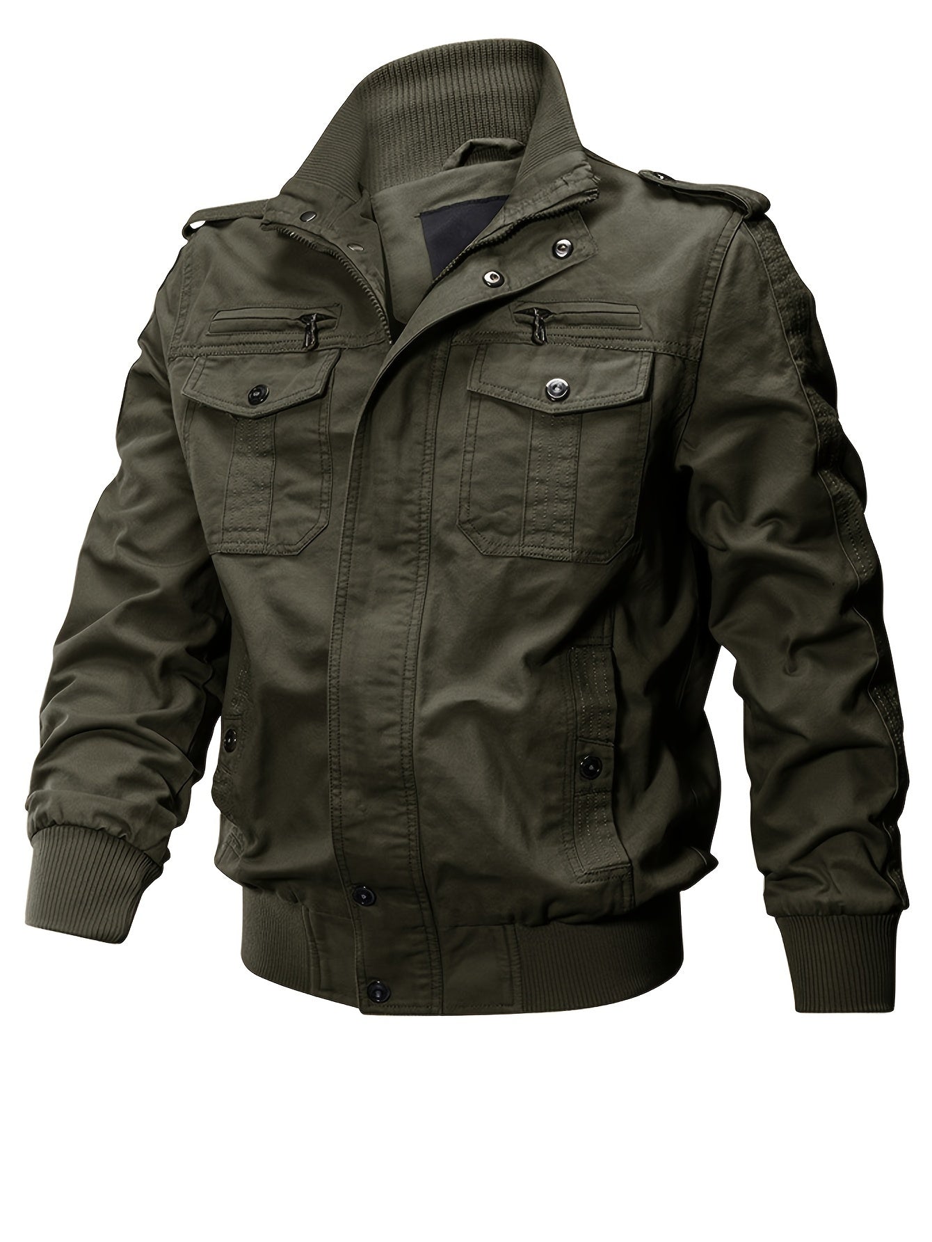 WW | Men's Camouflage Multi-Pocket Outdoor Jacket - Perfect for Outdoor Activities