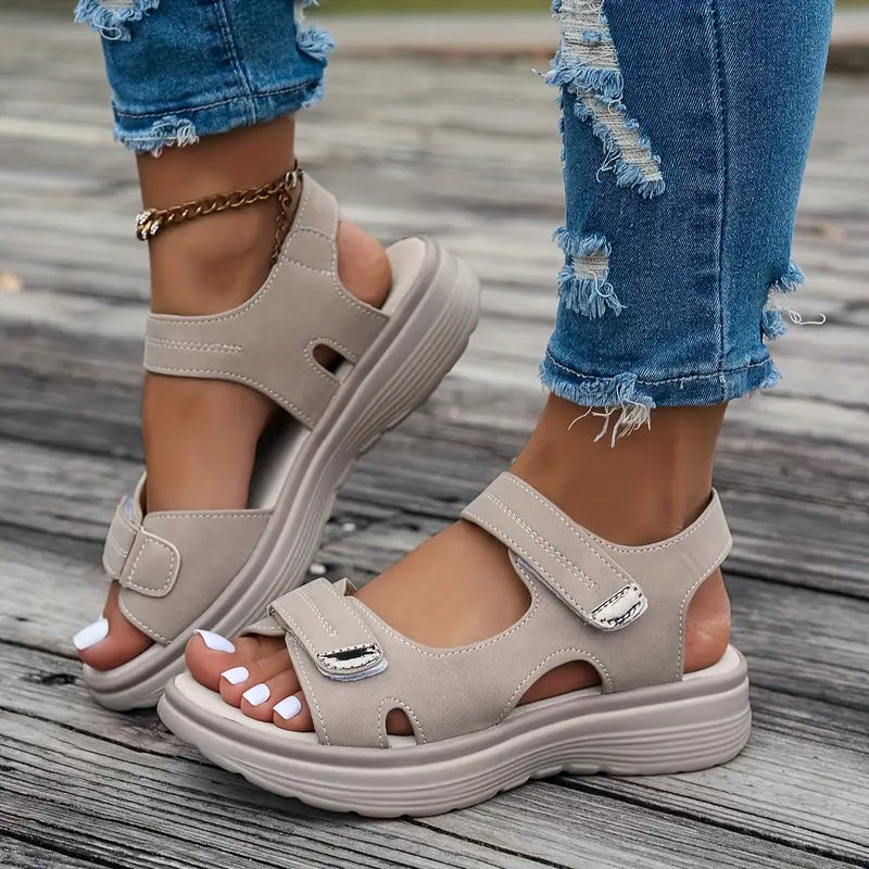 Alia™ | Comfortable Ankle Strap Wedge Sandals