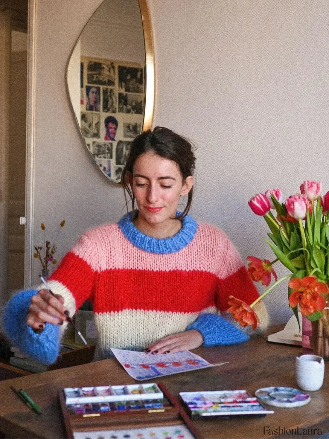 WW | Colourful striped knitted sweater for casually chic looks