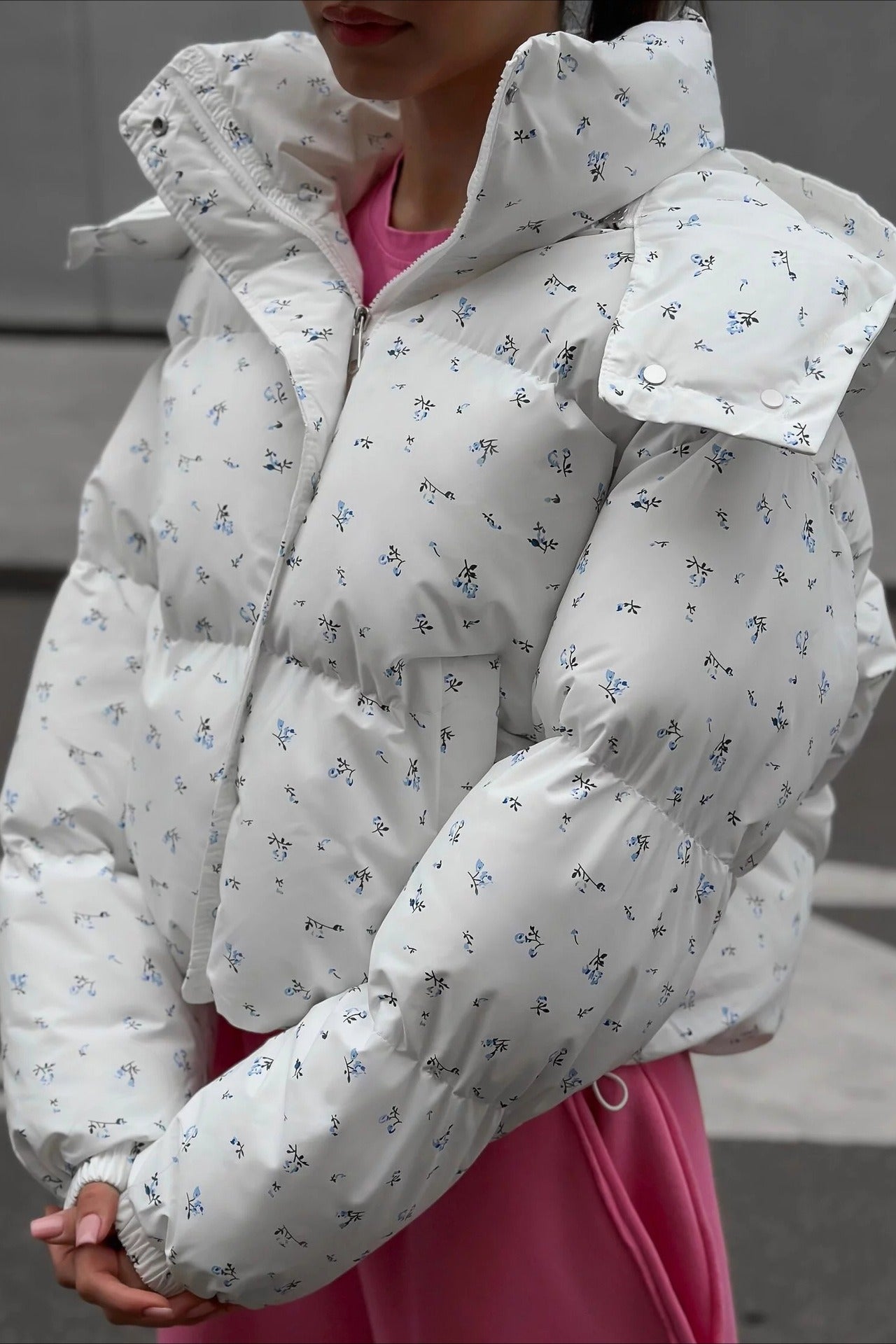 WW | Bedruckte Puffy Pufferjacke