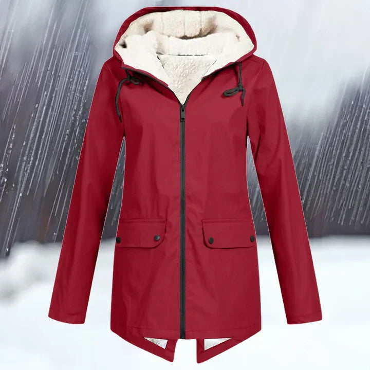 WW | und wasserdichte Jacke mit Kapuze und Verstärkung