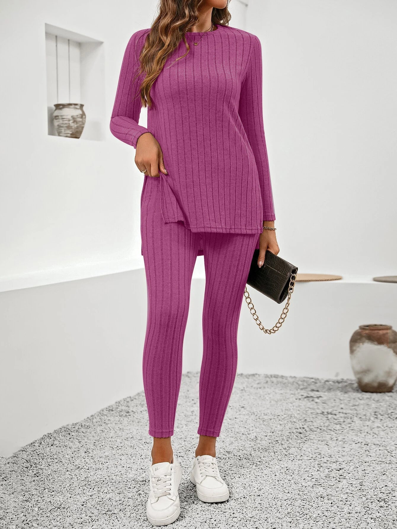 WW | Gerippte Strickset