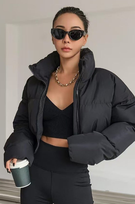 WW | Patchwork gesteppte Pufferjacke