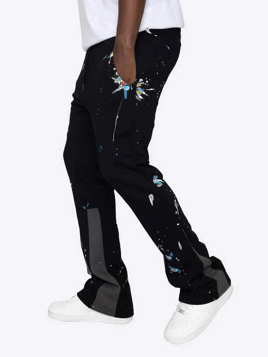 WW | Farbspritzer Flare Sweatpants