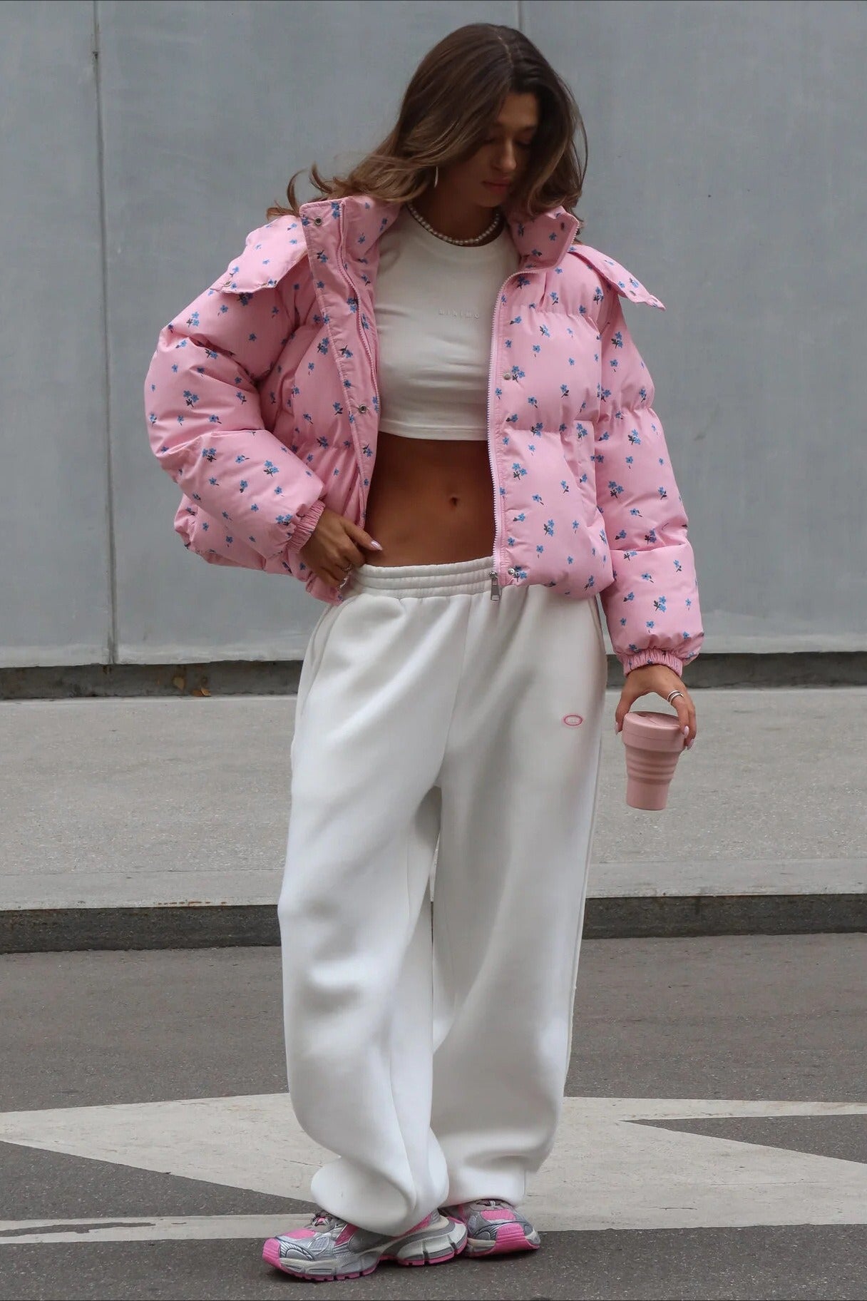 WW | Bedruckte Puffy Pufferjacke