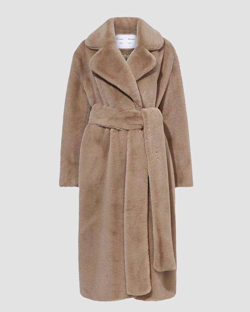 WW | Übergroßer Kunstpelzmantel - Ultra-weiche Wärme - Langschnitt Design - Winter Glam