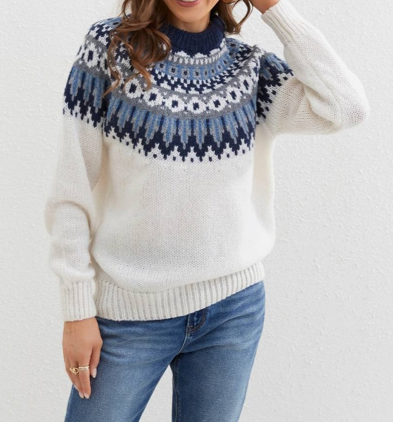 WW | Stylish ethnic-patterned sweater