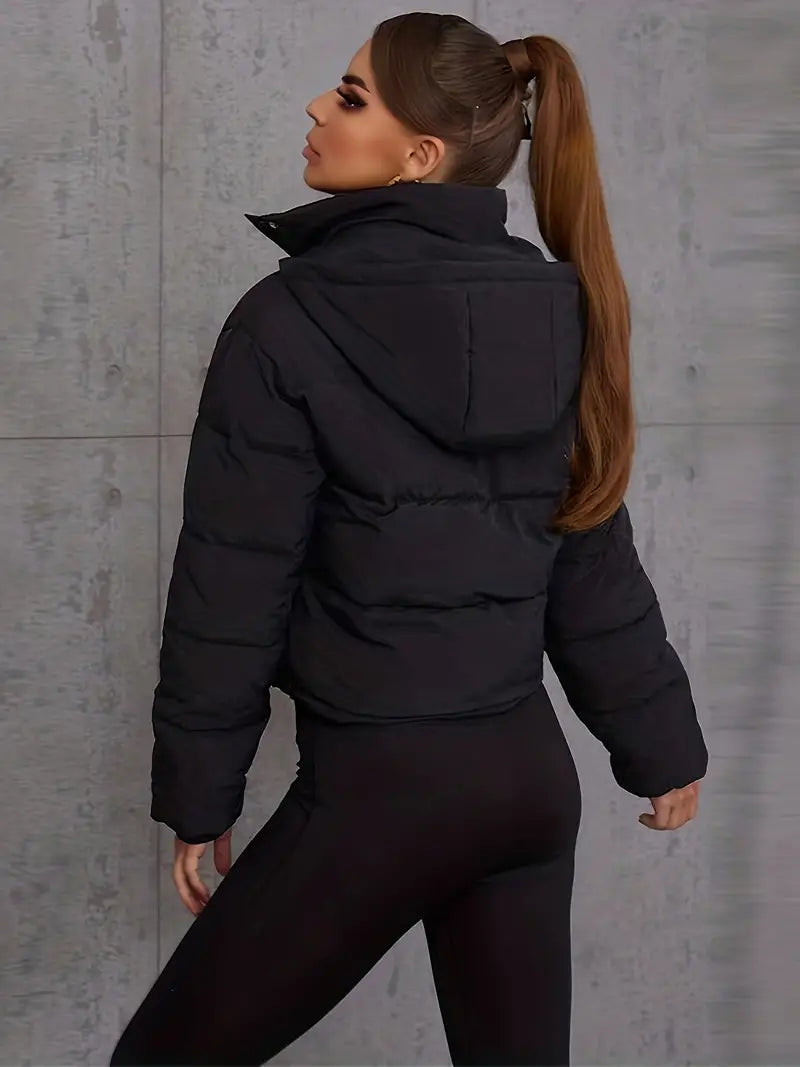 WW | Cropped Winter Puffer Jacket for Women