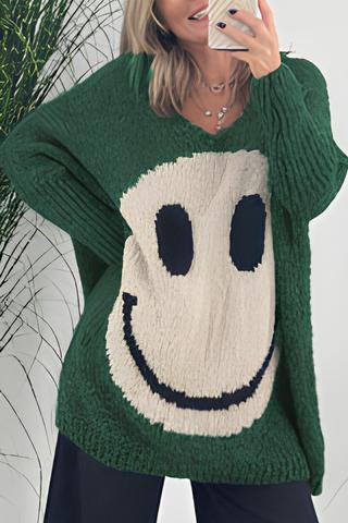 WW | Eleganter Smiley-Langarmpullover für Damen