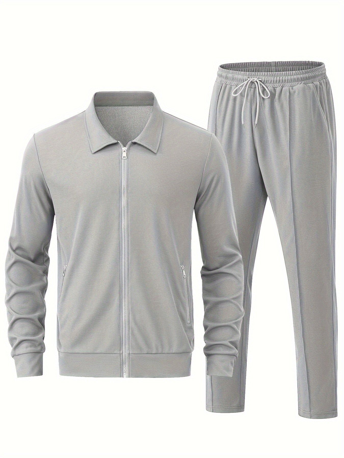 WW | Men's Casual Zip Tracksuit & Joggers - Perfect for Outdoor Activities
