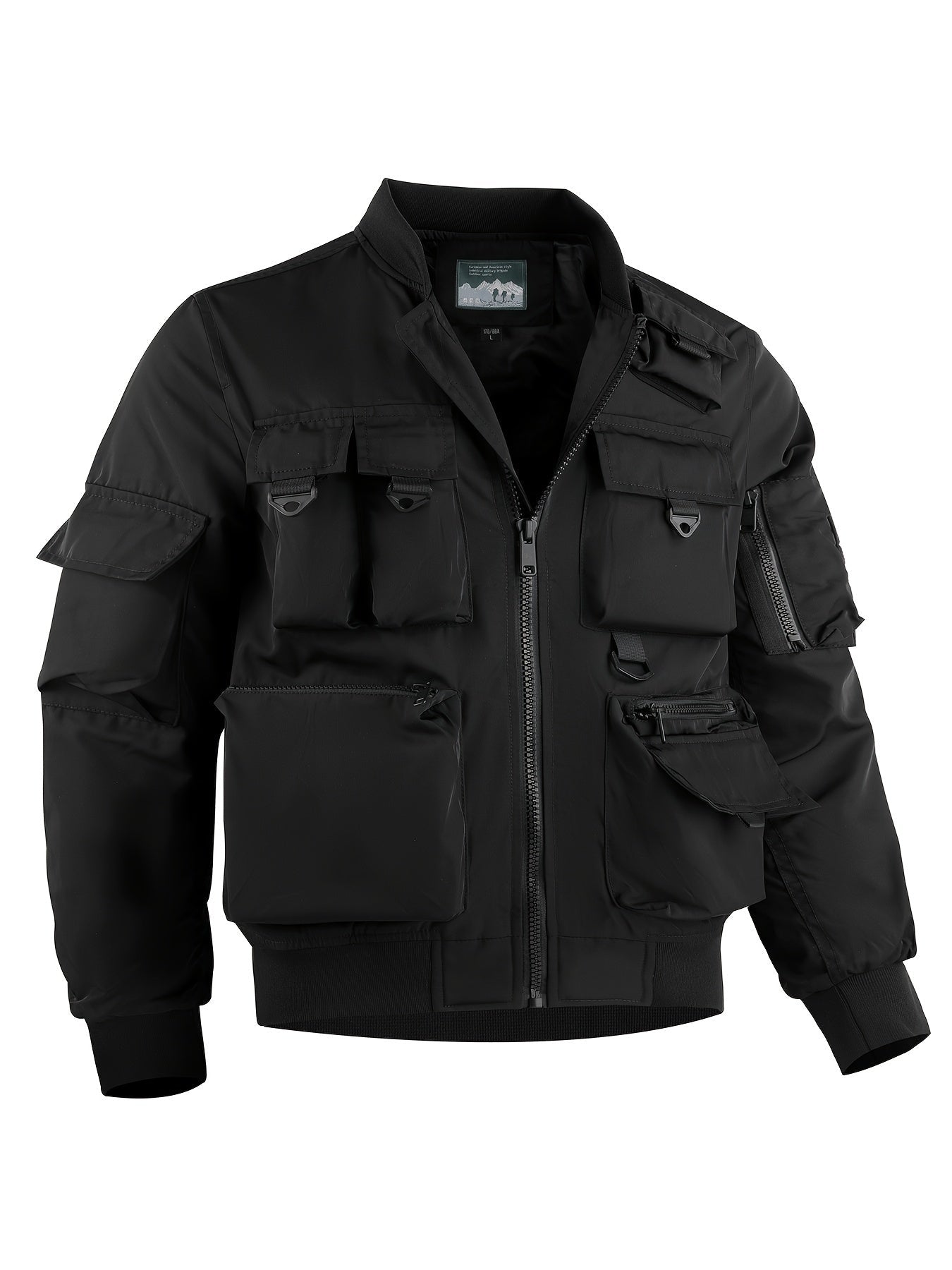 WW | Men's Bomber Jacket - Multifunctional Outdoor Jacket with Many Pockets & Zipper