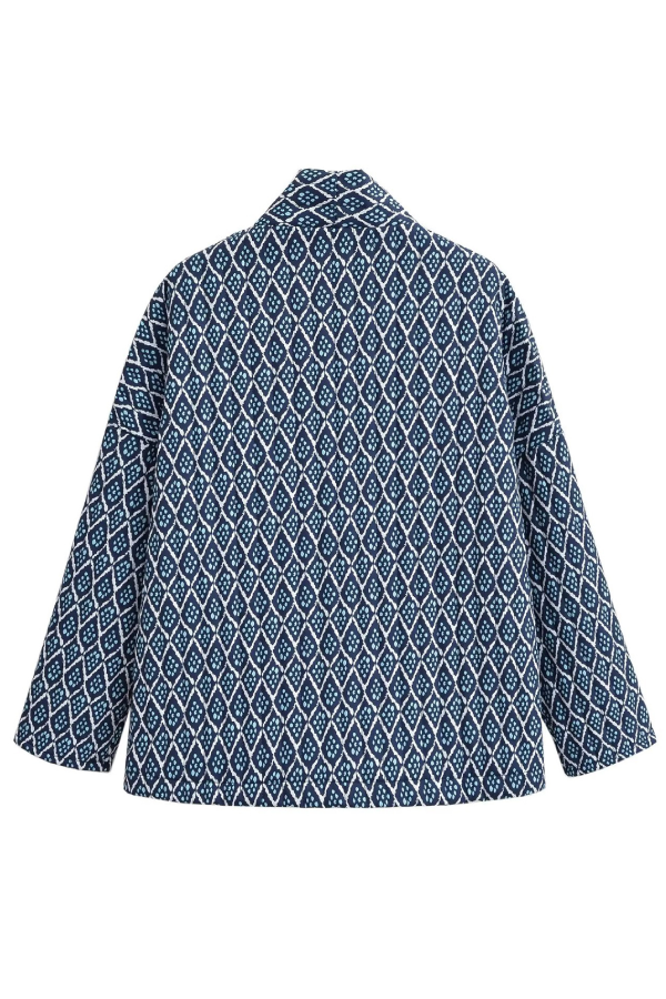 WW | Print Loose lightweight cotton jacket