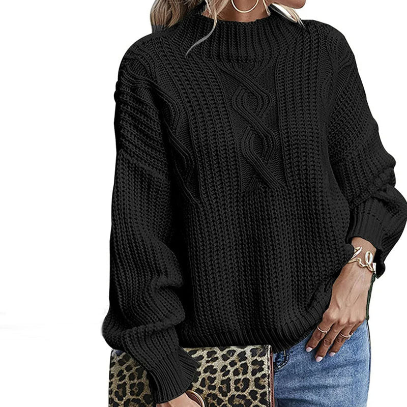 WW | Stylischer Pullover Aus Gedrehtem Strick für Damen