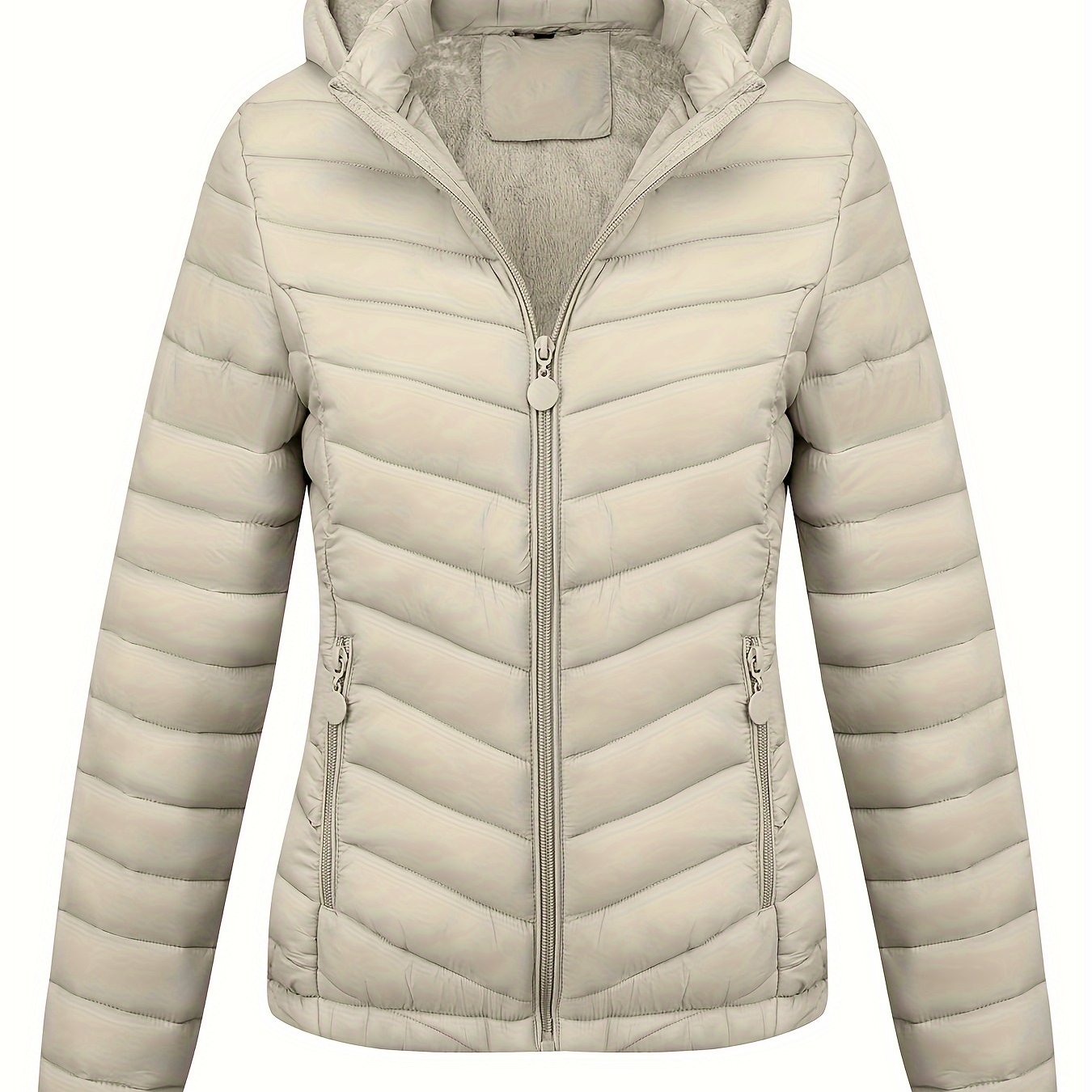 WW | Kapuzenjacke mit Reißverschluss und schrägen Taschen